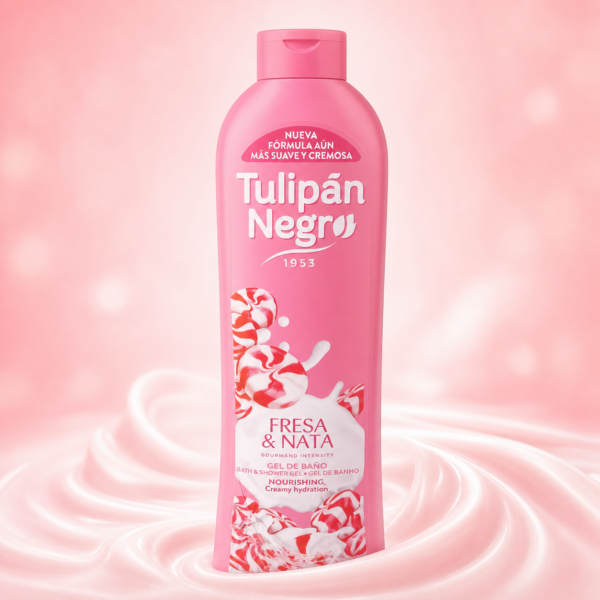 Tulipán Negro جل الاستحمام بالفراولة والكريمة