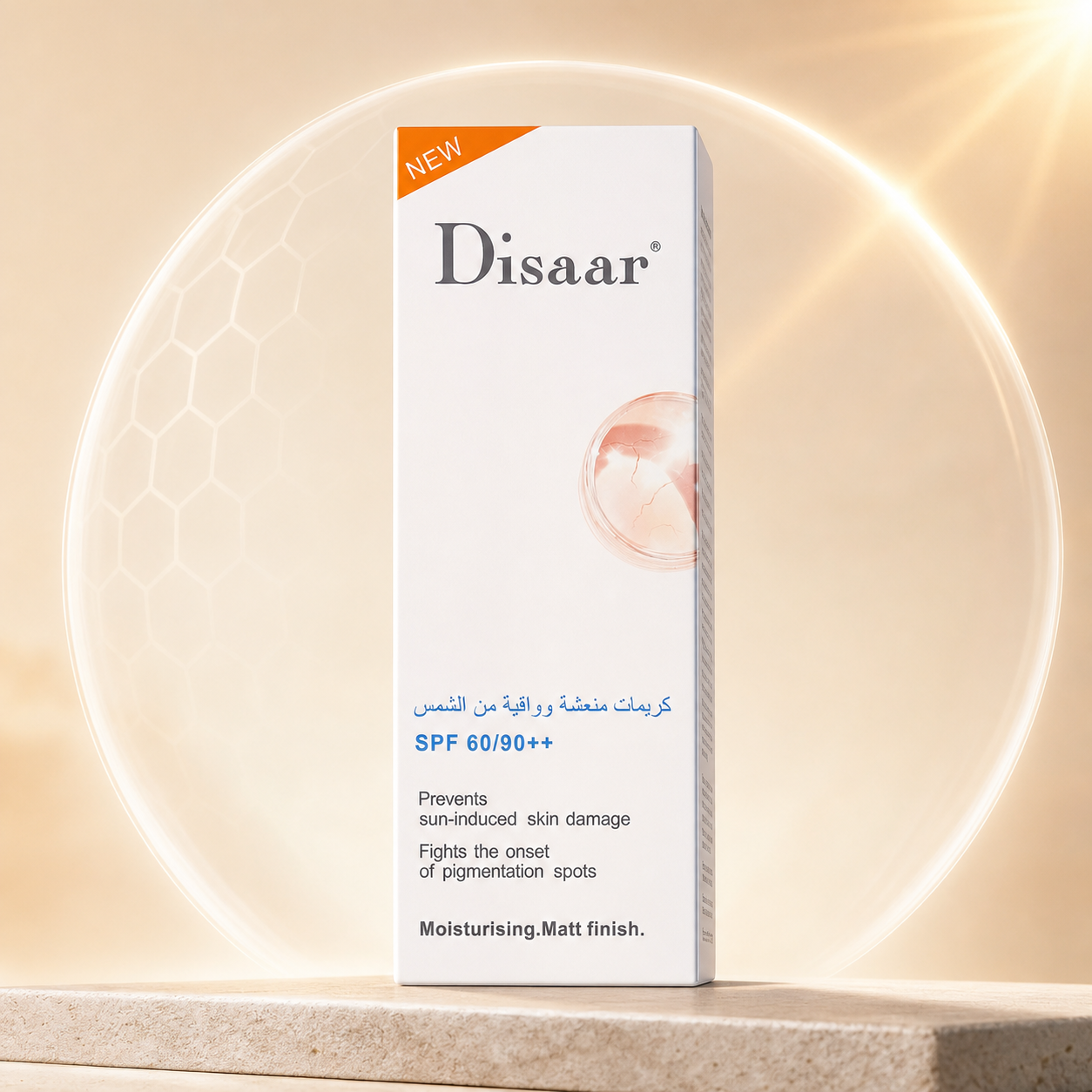 Disaar واقي شمس مطفي SPF 60/90++ - Image 2
