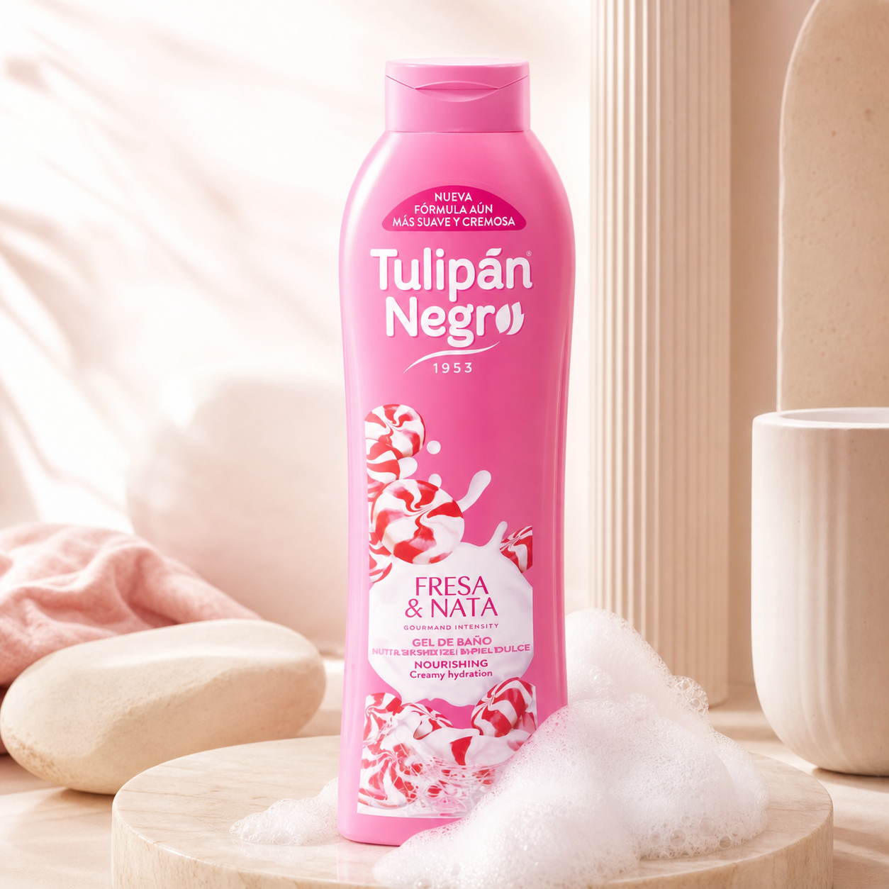 Tulipán Negro جل الاستحمام بالفراولة والكريمة - Image 3