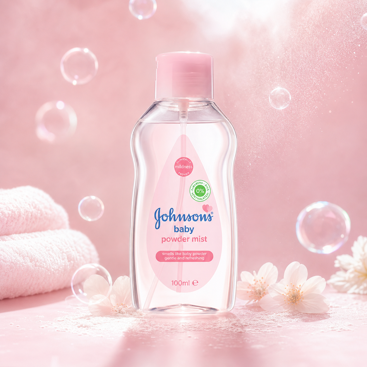 Johnson's رذاذ بودرة الأطفال 100 مل - Image 3