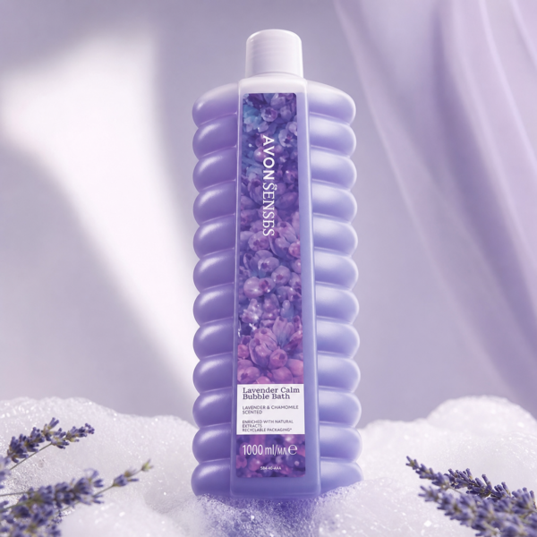 Avon Senses حمام فقاعات Lavender Calm باللافندر 1000 مل