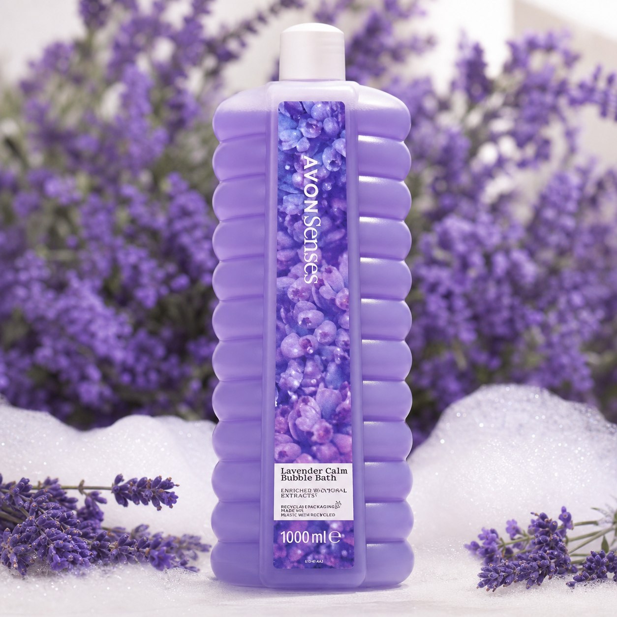 Avon Senses حمام فقاعات Lavender Calm باللافندر 1000 مل - Image 2