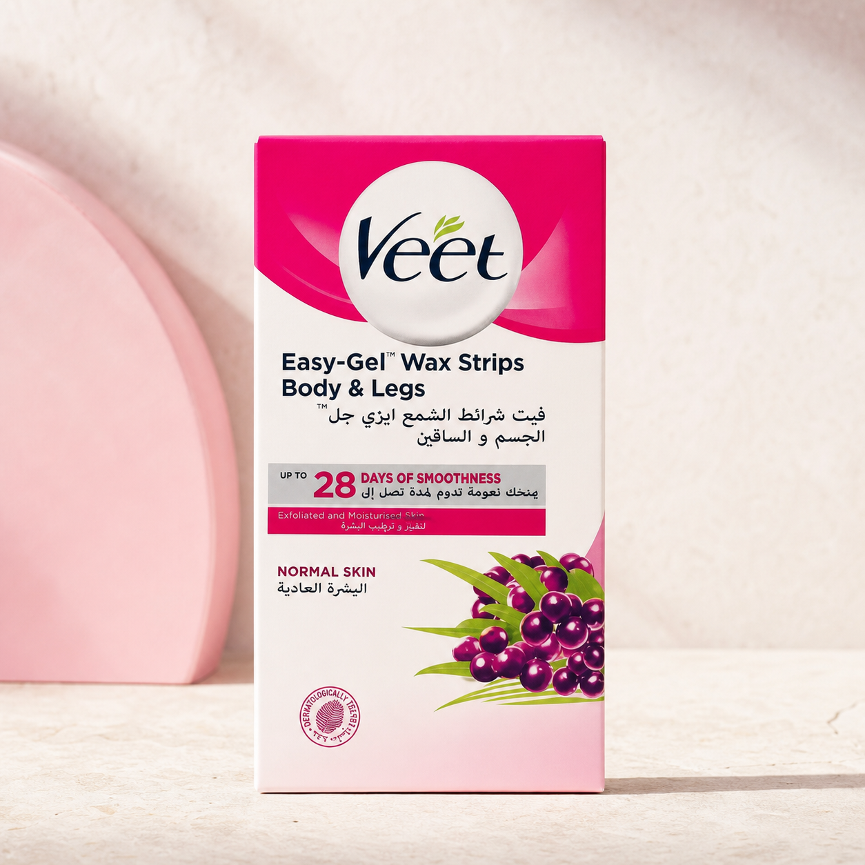Veet شرائح الشمع Easy-Gel للجسم والساقين للبشرة العادية - Image 3