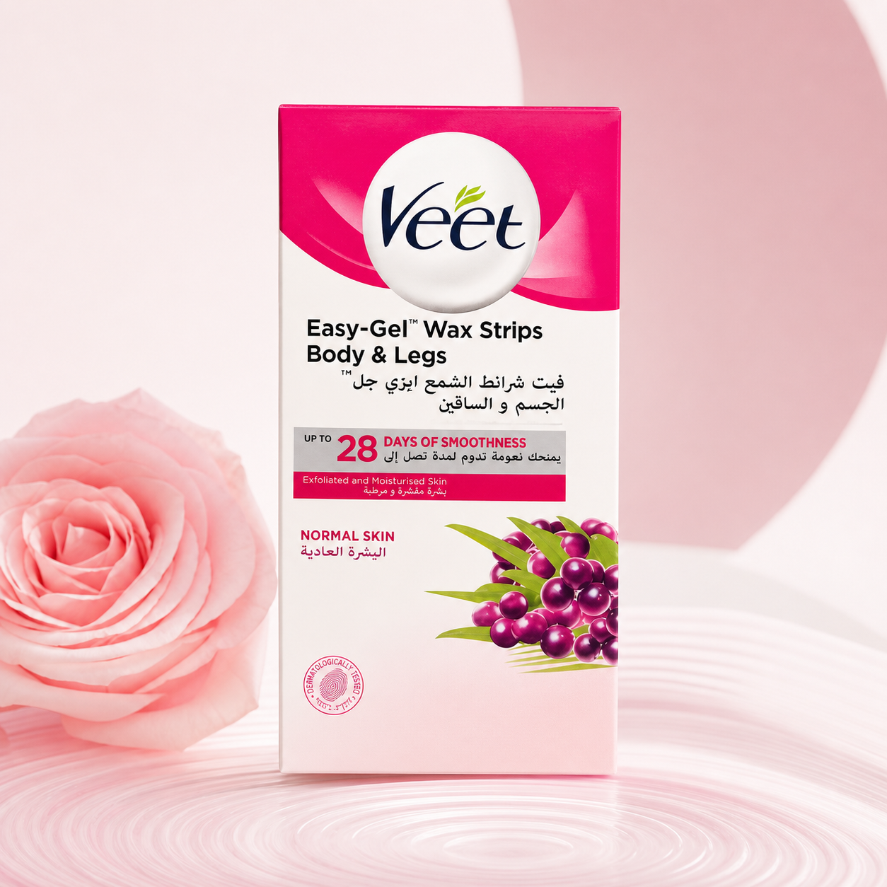 Veet شرائح الشمع Easy-Gel للجسم والساقين للبشرة العادية - Image 4
