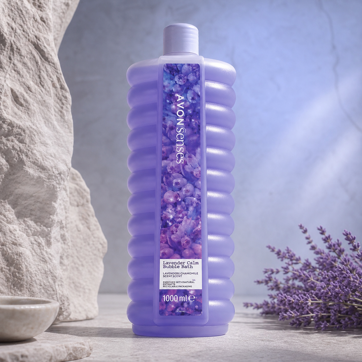 Avon Senses حمام فقاعات Lavender Calm باللافندر 1000 مل - Image 4